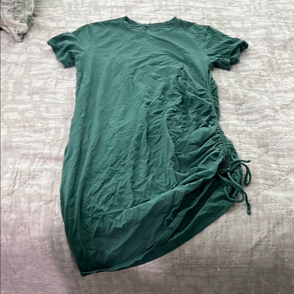 Universal Thread Green Ruffled Tiered Sheath Dress